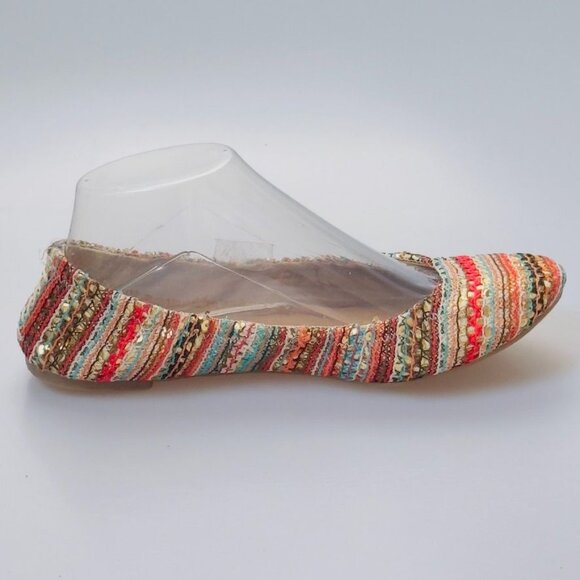 LUCKY BRAND Women's Multicolor Woven Fabric Ballet Flats Cushioned Size 8M/38 - Picture 8 of 13